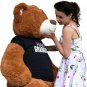 Big Plush 5 Foot Graduation Teddy Bear Soft, Cinnamon Color, Happy Graduation