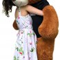 Big Plush 5 Foot Graduation Teddy Bear Soft, Cinnamon Color, Happy Graduation