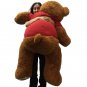 5 Foot Giant Teddy Bear 60 Inches Soft Cinnamon Brown LET ME BE YOUR TEDDYBEAR