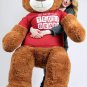 Big Plush Giant 5 Foot Teddy Bear Soft Wears T-shirt LET ME BE YOUR TEDDY BEAR