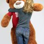 Big Plush Giant 5 Foot Teddy Bear Soft Wears T-shirt LET ME BE YOUR TEDDY BEAR