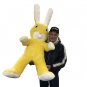 Giant Stuffed Yellow Bunny 60 Inch Soft Big Plush Rabbit 5 Foot Rabbit Made  USA