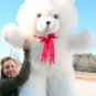 Giant White Teddy Bear 42 inch Soft Teddybear Made in USA America