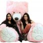 American Made 9 Foot Giant Pink Teddy Bear Soft 108 Inches Oversized Big Plush