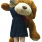 I'm Sorry Giant Stuffed Puppy Dog 5 Feet Long Brown Soft Wears I'M SORRY T-shirt