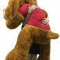I'm Sorry Giant Stuffed Puppy Dog 5 Feet Long Brown Soft Wears I'M SORRY T-shirt