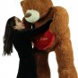 Te Amo Giant 5 Foot Brown Teddy Bear Soft I Love You Plush Holds Romantic Heart