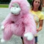 American Made Giant Stuffed Pink Monkey Gorilla 40 Inches Soft Made in USA