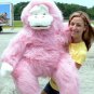 American Made Giant Stuffed Pink Monkey Gorilla 40 Inches Soft Made in USA