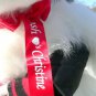 Personalized Giant Stuffed White Gorilla Monkey with Personalized Ribbon On Neck