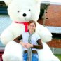 American Made 8 Foot Soft Giant Teddy Bear 96 Inches White Color Made in the USA