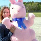 Giant Stuffed Bunny Rabbit 42 inches Pink Color Stuffed Soft Made in the USA