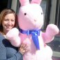 Giant Stuffed Bunny Rabbit 42 inches Pink Color Stuffed Soft Made in the USA