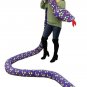 Big Plush 18 Foot Giant Stuffed Snake 216 Inches Soft Polka Dot Blue Yellow  Red
