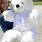 Giant White Teddy Bear 45 Inch Soft Wears Removable White Graduation Gown & Cap