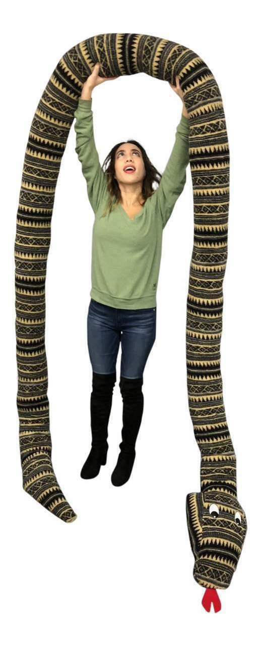 American Made 18 Foot Giant Stuffed Snake 216 Inches Soft Desert Green Serpent