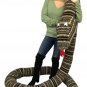 American Made 18 Foot Giant Stuffed Snake 216 Inches Soft Desert Green Serpent