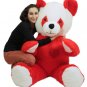 6 Foot Giant Stuffed Red Panda With Heart on Chest to Express Love, 72 Inch Soft