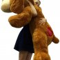 Personalized Big Plush Puppy Dog 5 Feet Long Soft, Your Message Custom Imprinted
