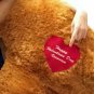 Personalized Big Plush Puppy Dog 5 Feet Long Soft, Your Message Custom Imprinted