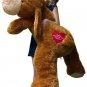Personalized Big Plush Puppy Dog 5 Feet Long Soft, Your Message Custom Imprinted
