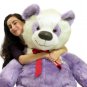 American Made Giant Stuffed Purple Panda Bear 60 Inch Soft 5 Foot Teddybear New