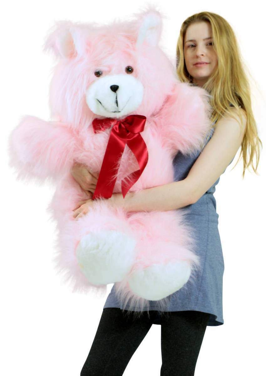 American Made Giant Pink Teddy Bear 36 Inch Soft 3 Foot Teddybear Brand New
