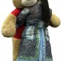Giant 5 Foot Teddy Bear Soft Tan Lifesized, Wears T-Shirt HAPPY VALENTINES DAY