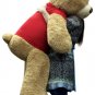 Giant 5 Foot Teddy Bear Soft Tan Lifesized, Wears T-Shirt HAPPY VALENTINES DAY