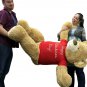 Giant 5 Foot Teddy Bear Soft Tan Lifesized, Wears T-Shirt HAPPY VALENTINES DAY