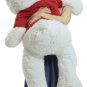 Valentine's Day Giant Teddy Bear 52 Inch Soft Wears Shirt Official Snuggle Buddy