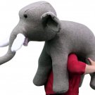 American Made Oversized Stuffed Elephant 36 Inches Gray Color Soft Large Plush