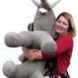 American Made Oversized Stuffed Elephant 36 Inches Gray Color Soft Large Plush