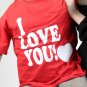 Big Plush Giant Sock Monkey 54 Inch Soft Wears I LOVE YOU Tshirt Made in USA