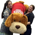 Big Plush Dog 5 Foot Valentines Day Giant Stuffed Animal HUGS AND KISSES Shirt
