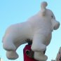 Giant Stuffed White Buffalo 44 Inch Native American Indian Plush Animal Made USA