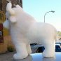 Giant Stuffed White Buffalo 44 Inch Native American Indian Plush Animal Made USA