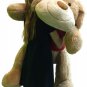 I'm Sorry Giant Stuffed Puppy Dog 5 Foot Soft Tan Wears T shirt I'M SORRY