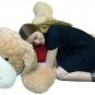 I'm Sorry Giant Stuffed Puppy Dog 5 Foot Soft Tan Wears T shirt I'M SORRY