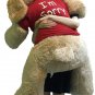 I'm Sorry Giant Stuffed Puppy Dog 5 Foot Soft Tan Wears T shirt I'M SORRY