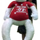 6 Foot Giant Stuffed White Gorilla Hunky Chunky Love Monkey Big Plush Valentine