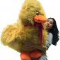 American Made Giant Stuffed Golden Brown Duck Soft 36 inches Huge Plush Animal
