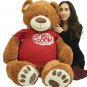Get Well Soon Giant Teddy Bear 5 ft Soft 60 Inch, Wears T-shirt Get Well Soon