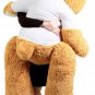 Big Plush Giant Love Teddy Bear 55 Inch Brown Tshirt I Don't Like You I Love You