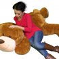 Giant Stuffed Puppy Dog 5 Feet Long Very Soft 60 Inch Large Plush Honey Brown