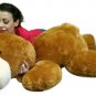 Giant Stuffed Puppy Dog 5 Feet Long Very Soft 60 Inch Large Plush Honey Brown