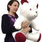 American Made Jumbo White Teddy Bear 24 Inch Big Stuffed Cuddle Buddy Brand New