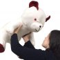 American Made Jumbo White Teddy Bear 24 Inch Big Stuffed Cuddle Buddy Brand New