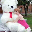 Giant Teddy Bear 54 Inch White Soft Huge Teddybear Made in USA, Weighs 18 Pounds