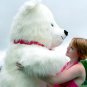 Giant Teddy Bear 54 Inch White Soft Huge Teddybear Made in USA, Weighs 18 Pounds